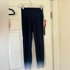 Dark navy blue ombre leggings carbon size medium nwt